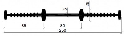 Гидрошпонки ХВ-250 (6) (резина)