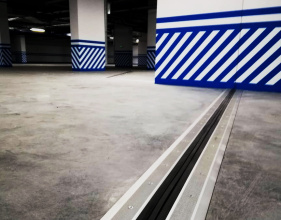 Оформление деформационных швов на подземной парковке